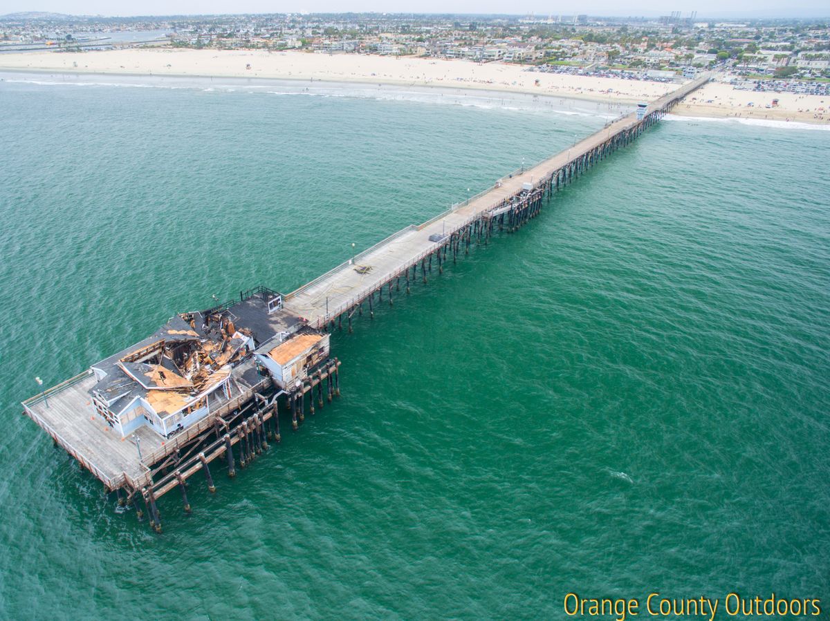 Seal Beach Pier Fire Orange County Outdoors